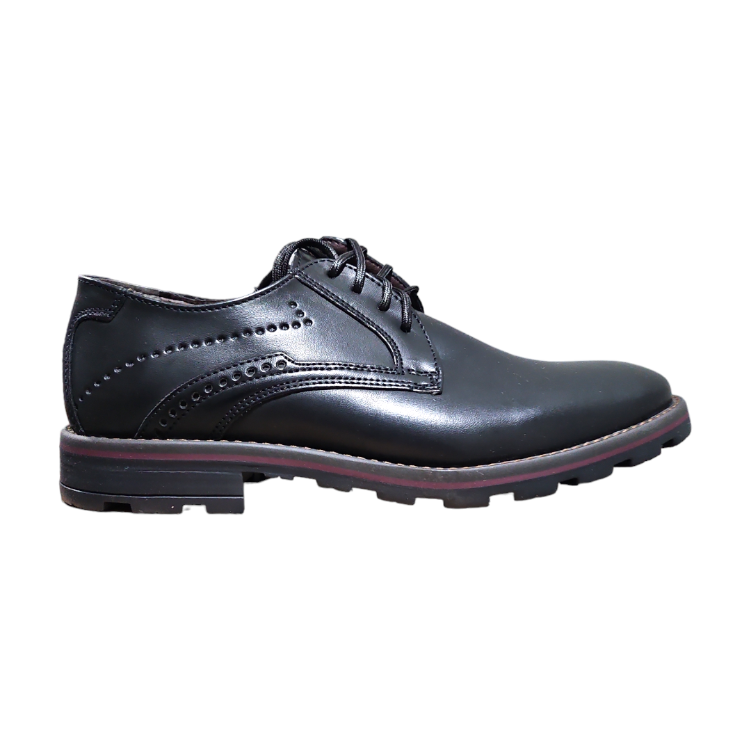 Zapato Sintético Color Negro Mariscal