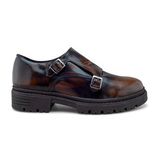 Foto 2 | Zapato Monkstrap De Piel Para Hombre Con Hebilla Y Suela Chunky