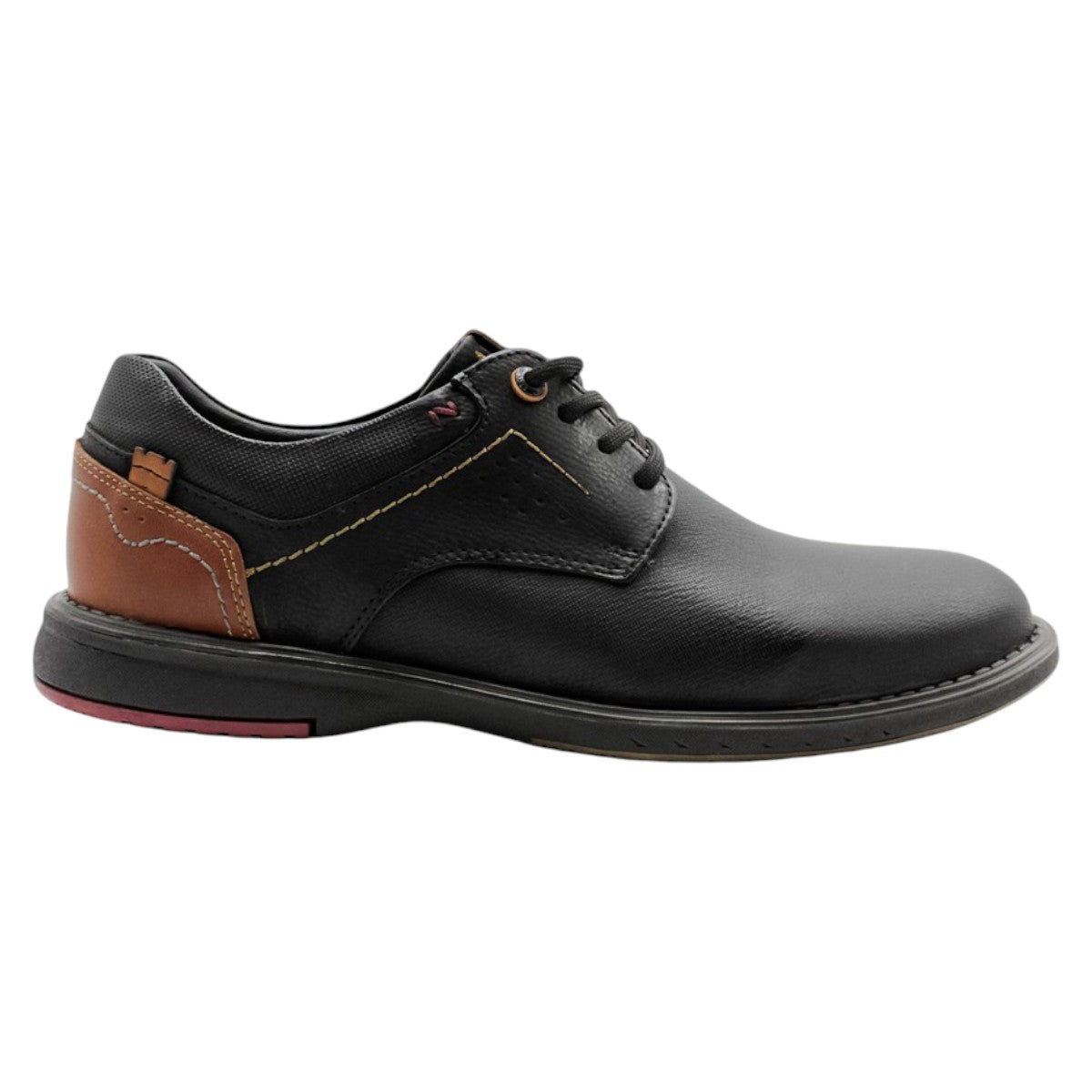 Foto 3 pulgar | Oxfords Exterior Piel Vegana Color Negro Para Hombre De Rbcollection