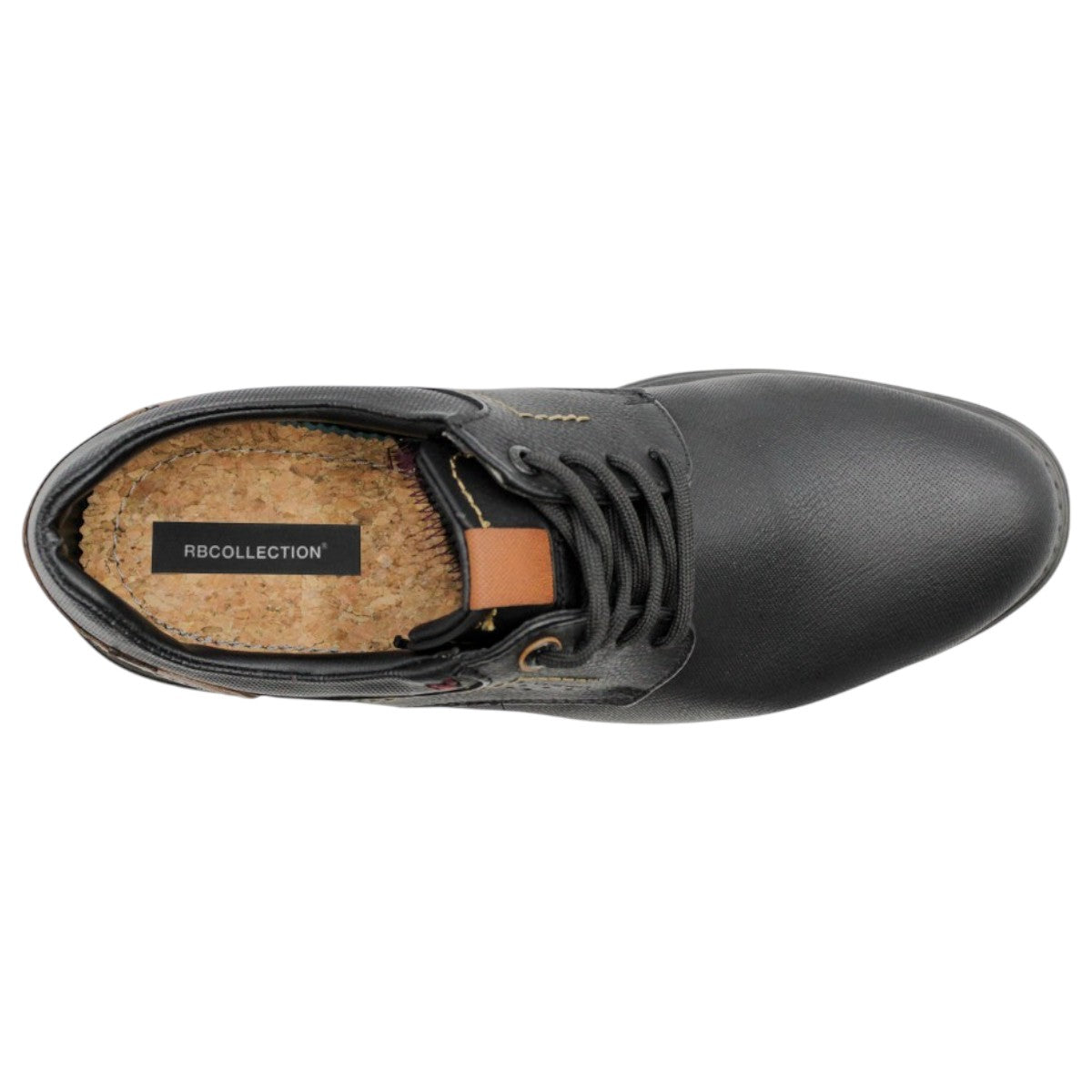 Foto 4 pulgar | Oxfords Exterior Piel Vegana Color Negro Para Hombre De Rbcollection