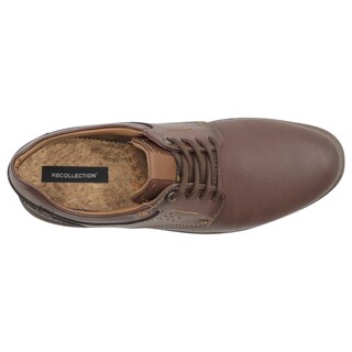 Foto 3 | Oxfords Exterior Piel Vegana Color Café Para Hombre De Rbcollection