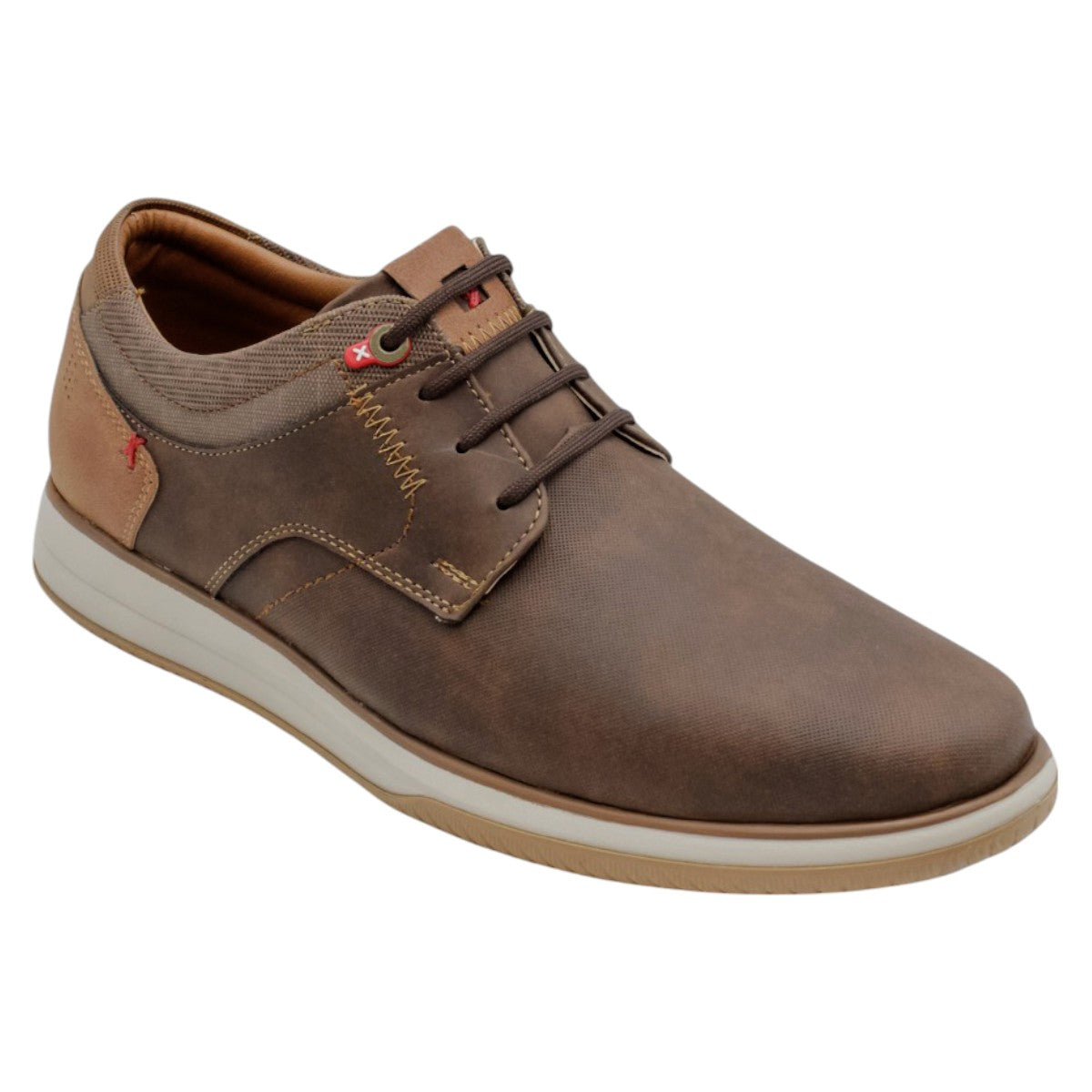Oxfords Exterior Textil Color Café Para Hombre De Rbcollection