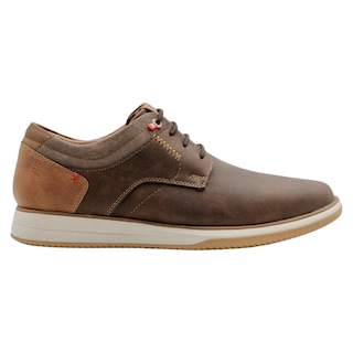 Foto 2 | Oxfords Exterior Textil Color Café Para Hombre De Rbcollection