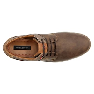 Foto 3 | Oxfords Exterior Textil Color Café Para Hombre De Rbcollection