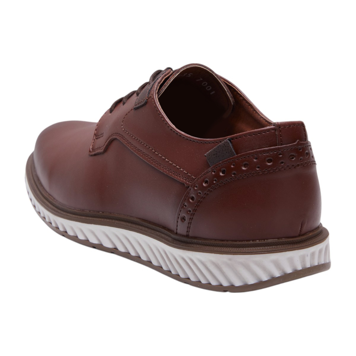 Foto 4 pulgar | Zapato Calzado Watanabe Color Café Formales Suela Blanca
