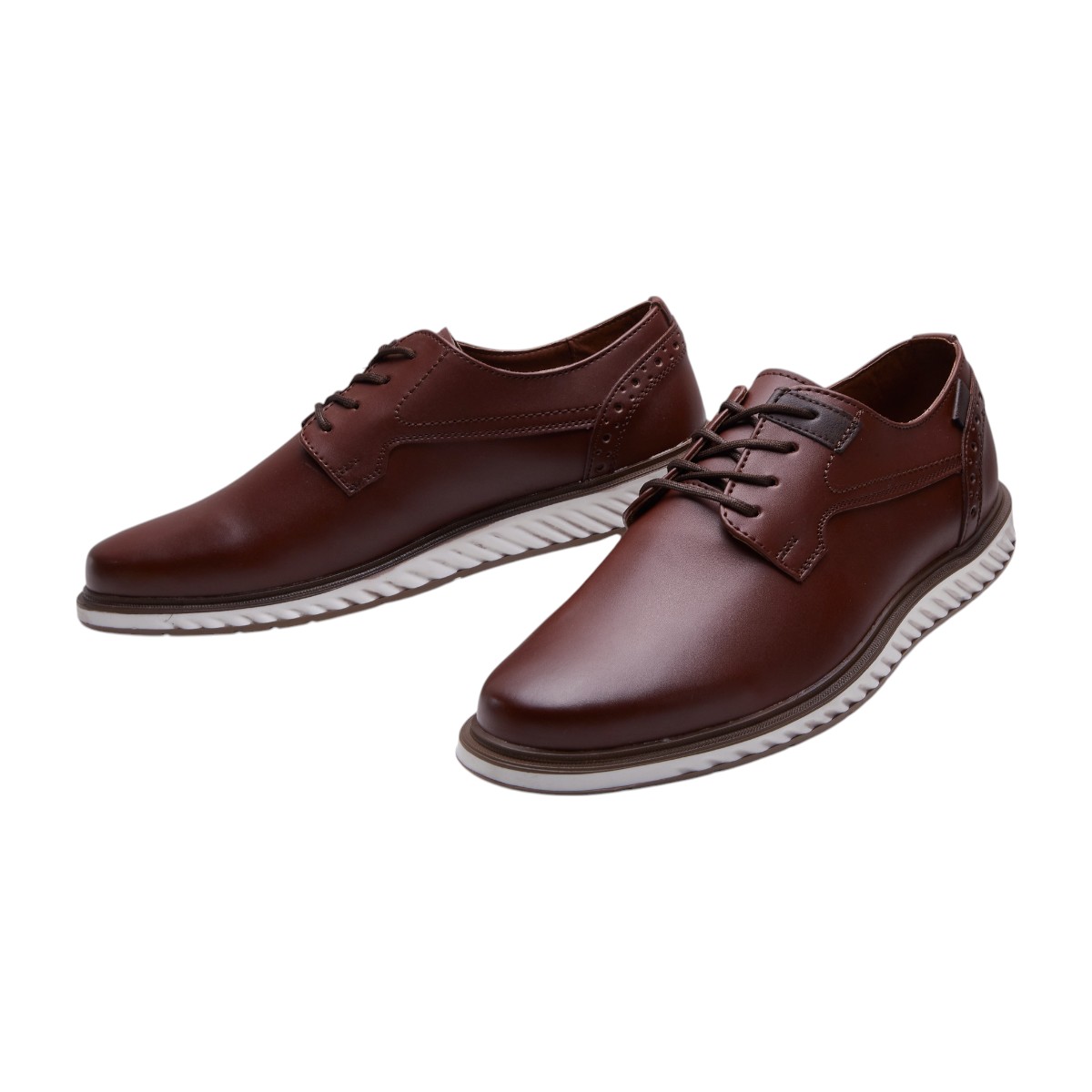 Foto 4 | Zapato Calzado Watanabe Color Café Formales Suela Blanca