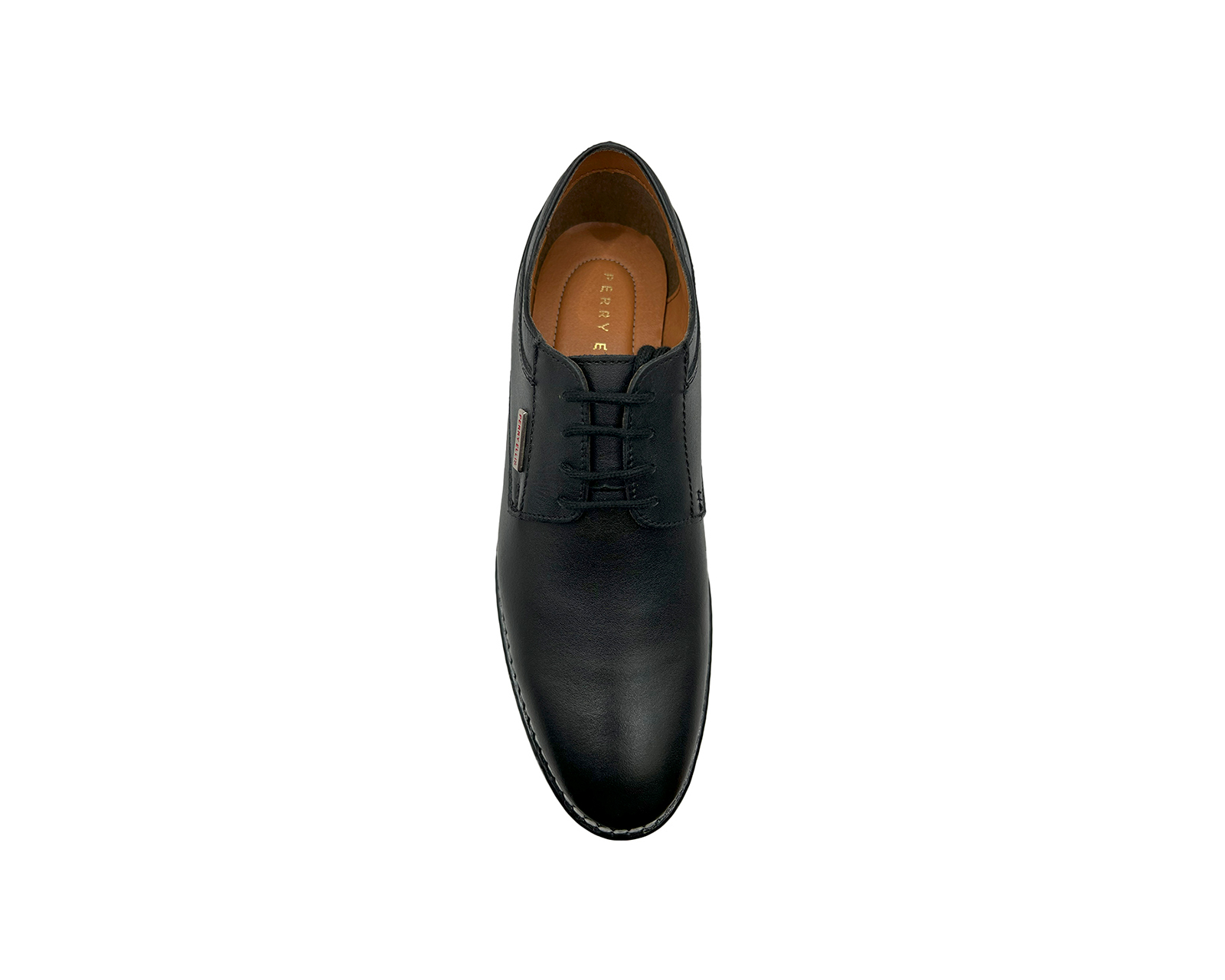 Foto 7 pulgar | Zapato De Vestir Perry Ellis Negro De Piel  Caballero