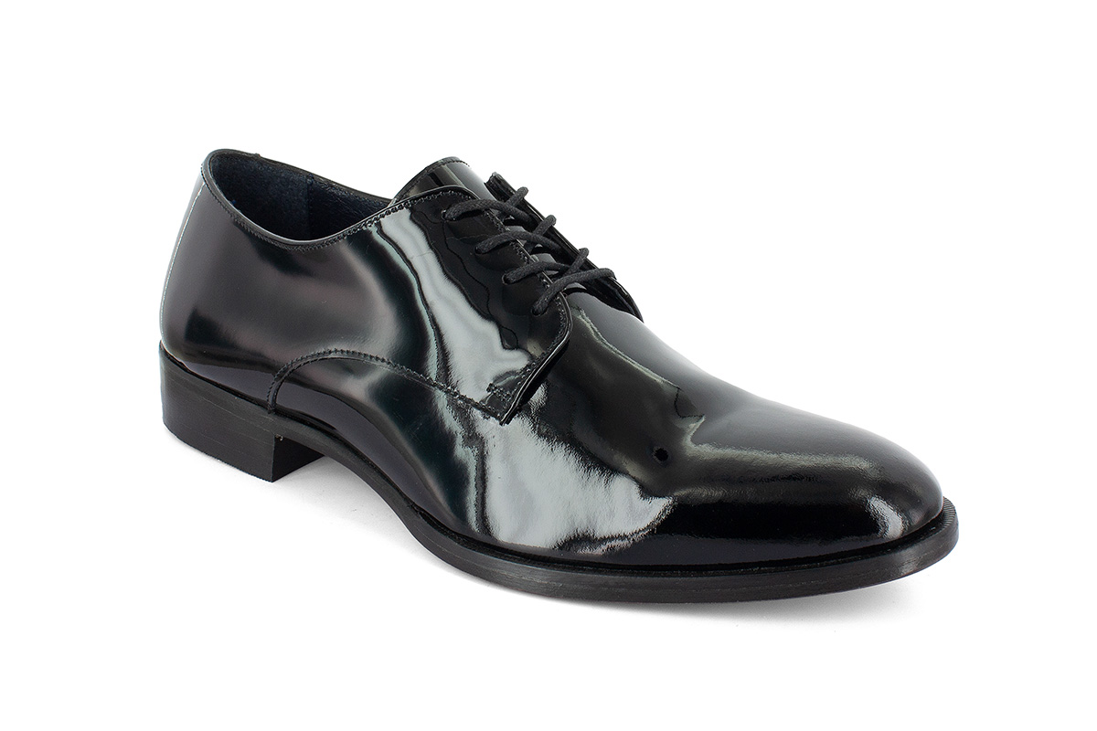 Choclo De Vestir Caballero Acabado Charol Negro 010404 Moderof