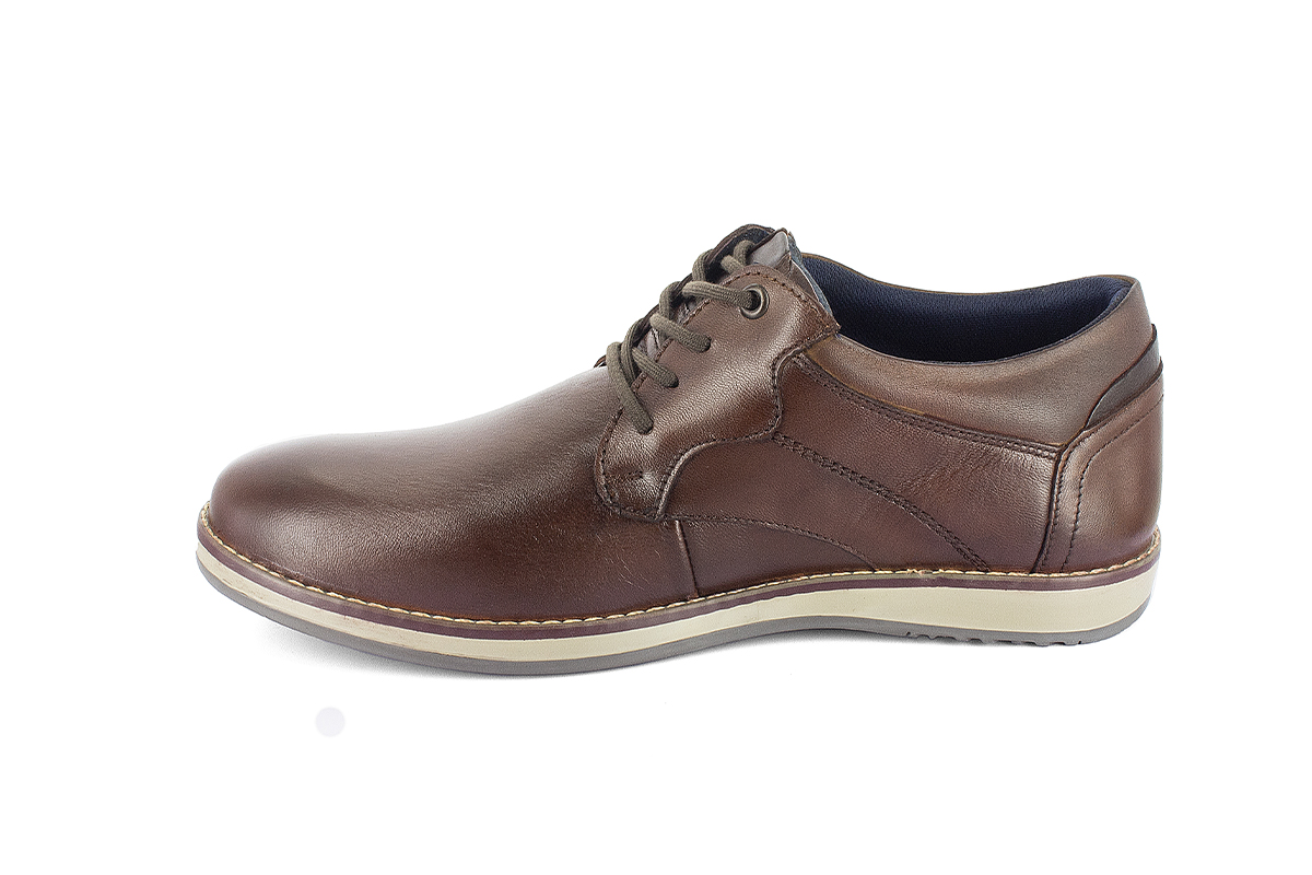 Foto 4 pulgar | Calzado Casual Caballero Piel Borrego 710902 Brandy Moderof