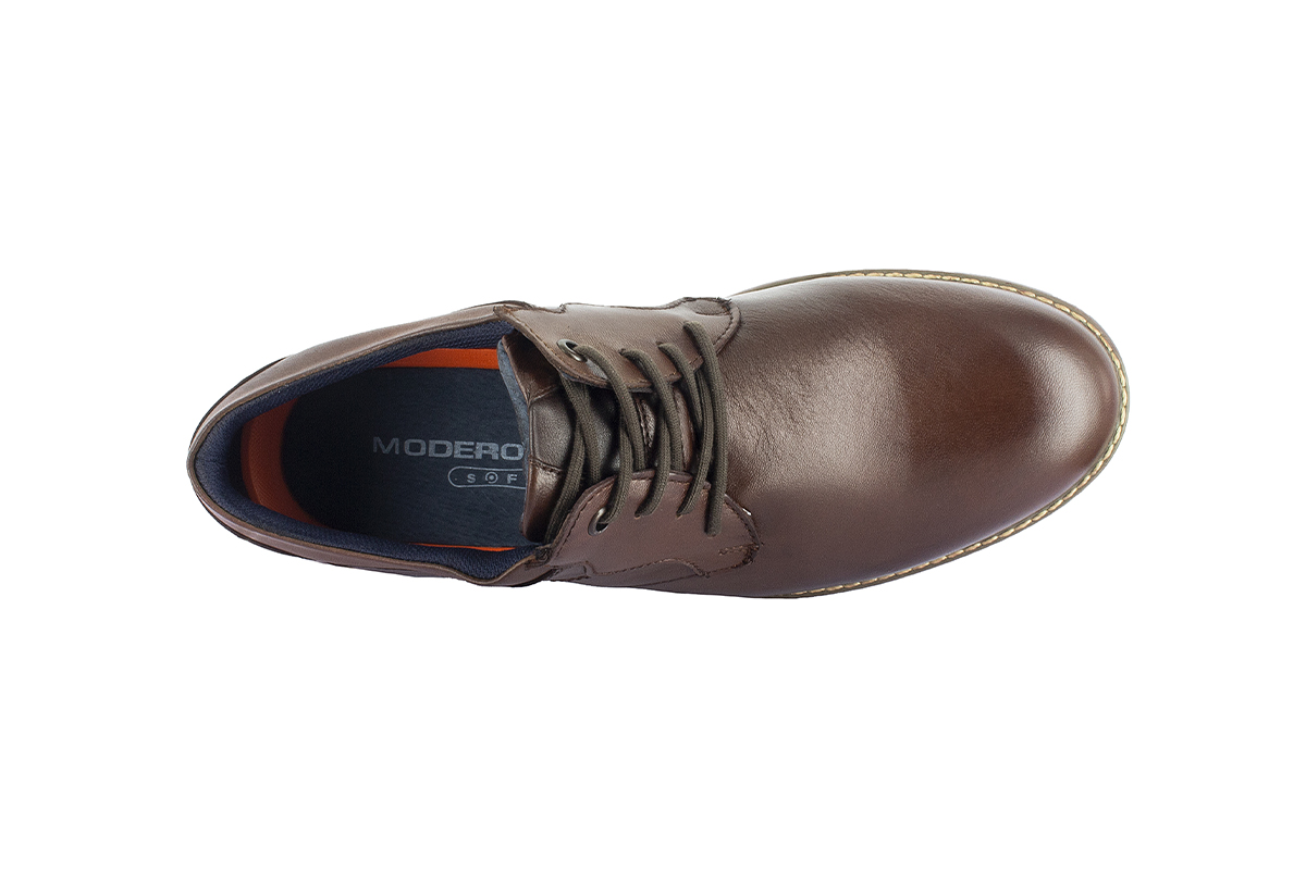 Foto 5 | Calzado Casual Caballero Piel Borrego 710902 Brandy Moderof