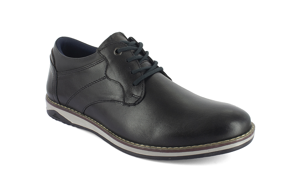 Calzado Casual Caballero Piel Borrego 710902 Negro Moderof