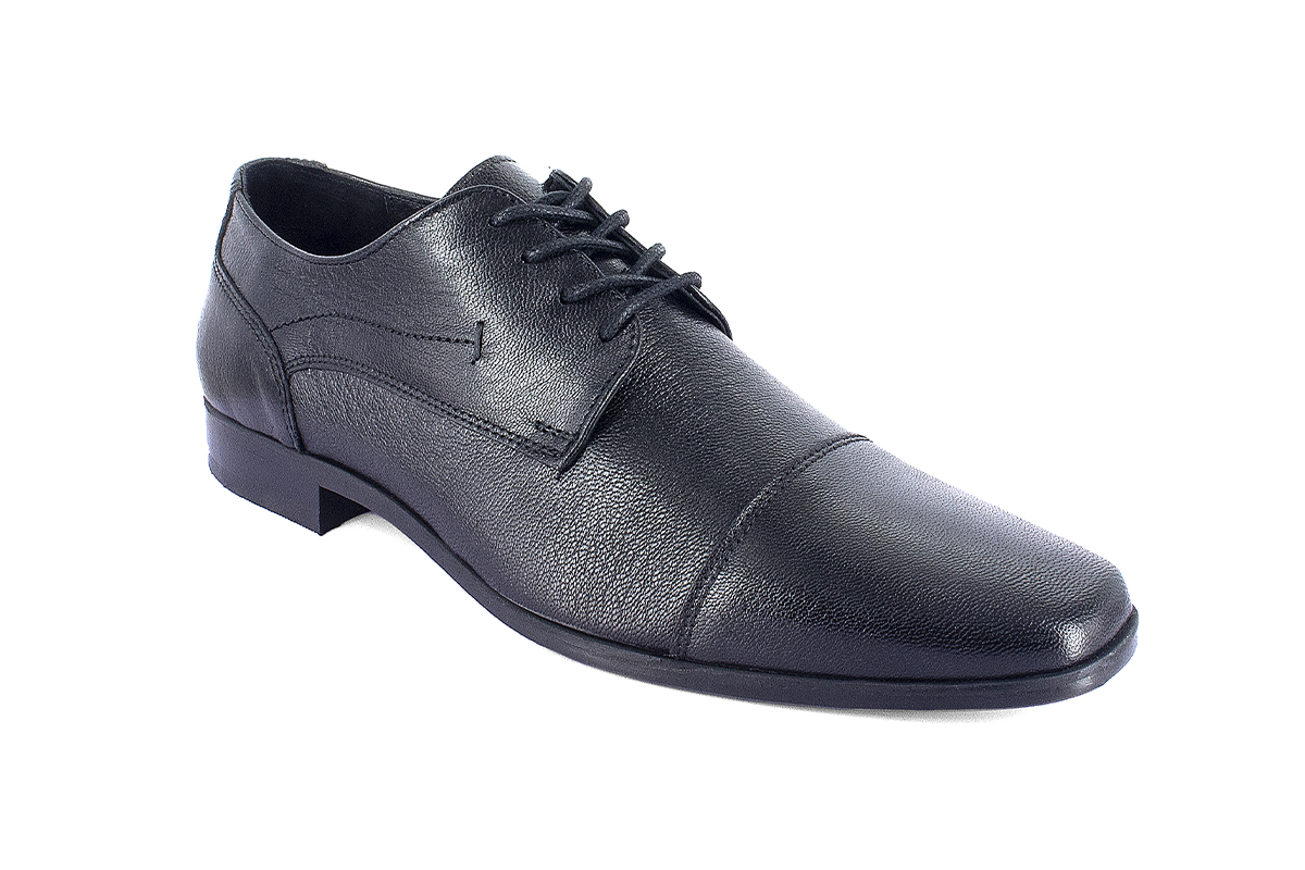 Choclo Formal Caballero Suela De Cuero 910201 Negro Moderof
