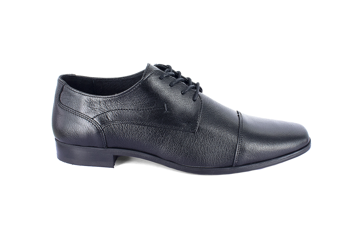 Foto 2 | Choclo Formal Caballero Suela De Cuero 910201 Negro Moderof