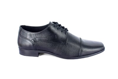 Foto 2 | Choclo Formal Caballero Suela De Cuero 910201 Negro Moderof