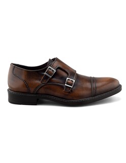 Foto 2 | Zapato Monkstrap De Piel Para Hombre Con Hebilla Doble
