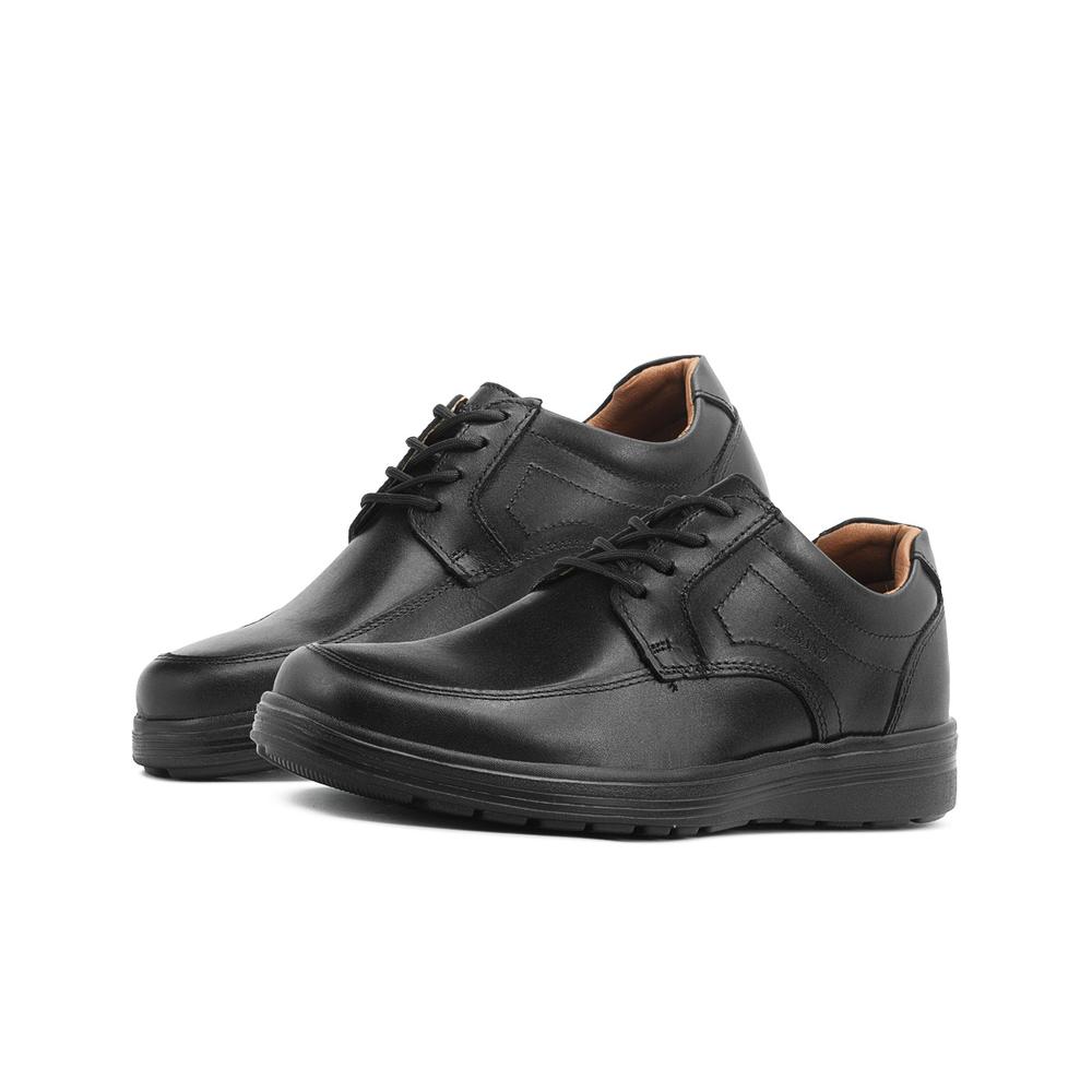 Foto 1 | Elegante Zapato Derby Merano Oficina Para Caballero En Piel Negro