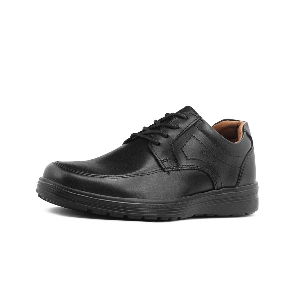 Foto 3 | Elegante Zapato Derby Merano Oficina Para Caballero En Piel Negro