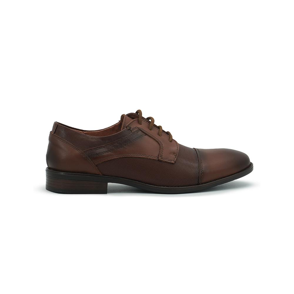 Foto 6 | Zapatos Para Hombre Oxford Formales Negocios De Piel Cafe