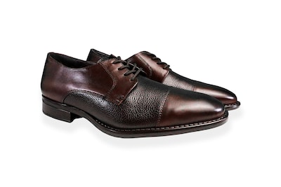 Foto 2 | Zapato Formal Hombre Benissimo 2602 Piel Café Combinada