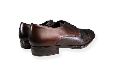 Foto 3 | Zapato Formal Hombre Benissimo 2602 Piel Café Combinada