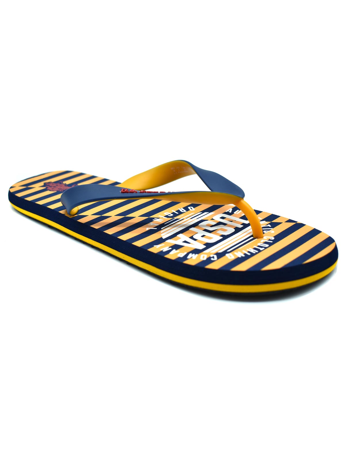 Sandalias Us Polo Assn color Azul/Amarillo Playa Max Para Caballero