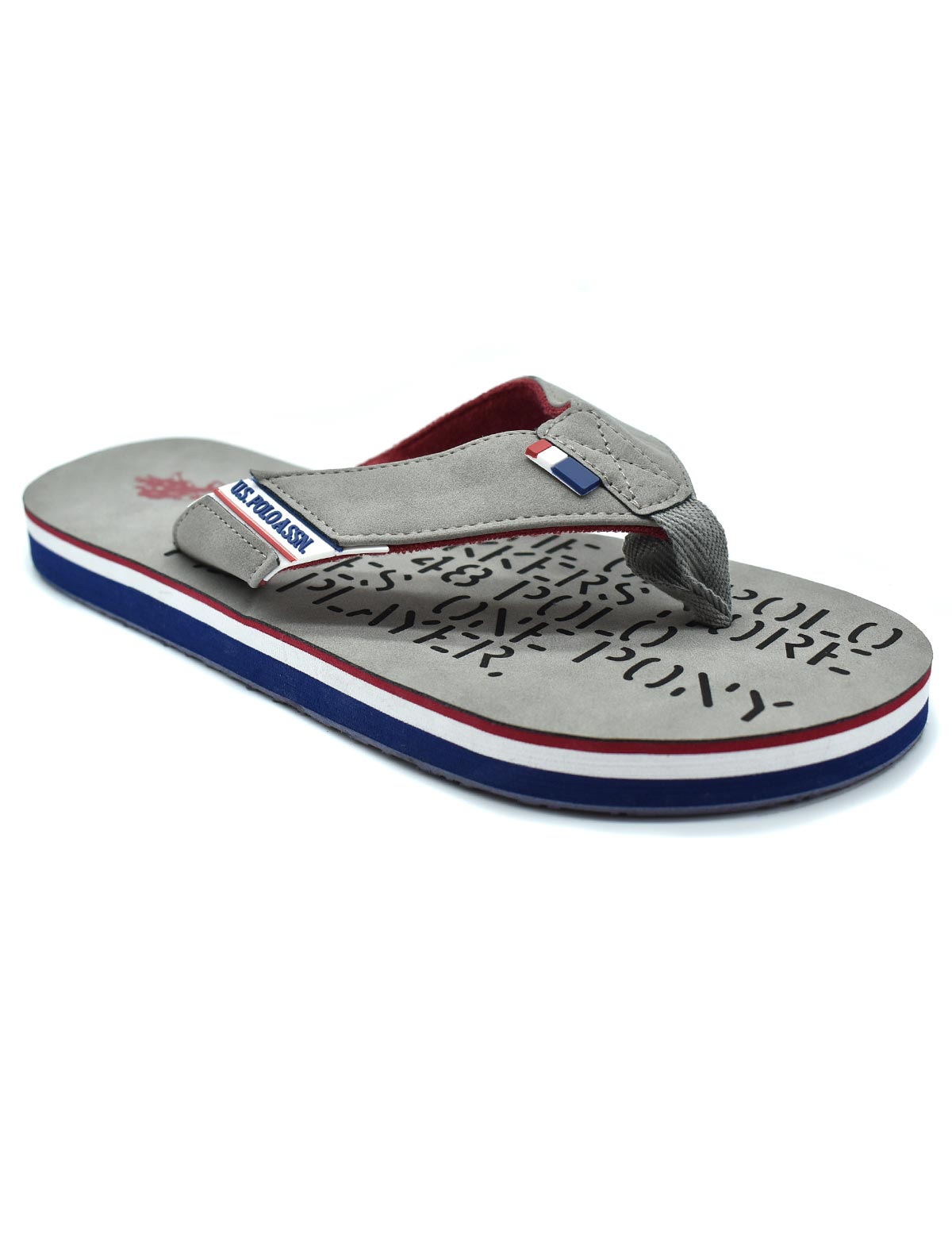 Foto 2 pulgar | Sandalias Us Polo Assn color Gris Jason Caballero