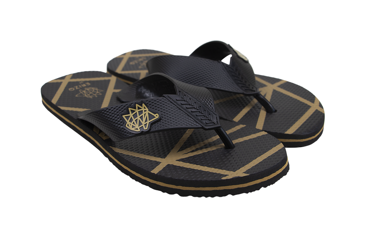 Foto 3 pulgar | Sandalia de Playa Erizo Clothing Aloha color Black Gold