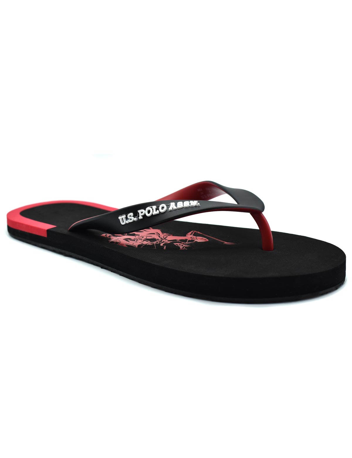 Sandalias Us Polo Assn color Negro Aleph Caballero