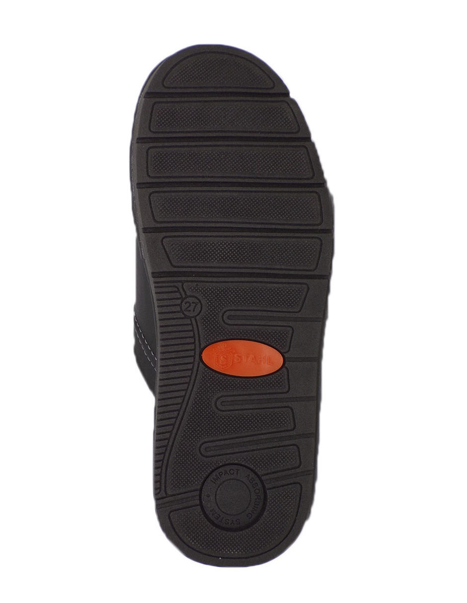 Foto 3 pulgar | Pantuflas de Piel Salto de Cama para Hombre Stahl 1806 color Negro