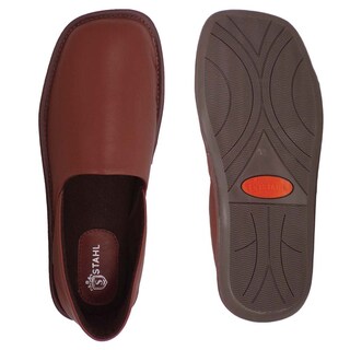 Foto 3 | Pantuflas de Piel Stahl Modelo 1802 color Café para Hombre