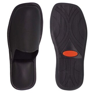 Foto 3 | Pantuflas Stahl 1800 color Negro de Piel para Hombre
