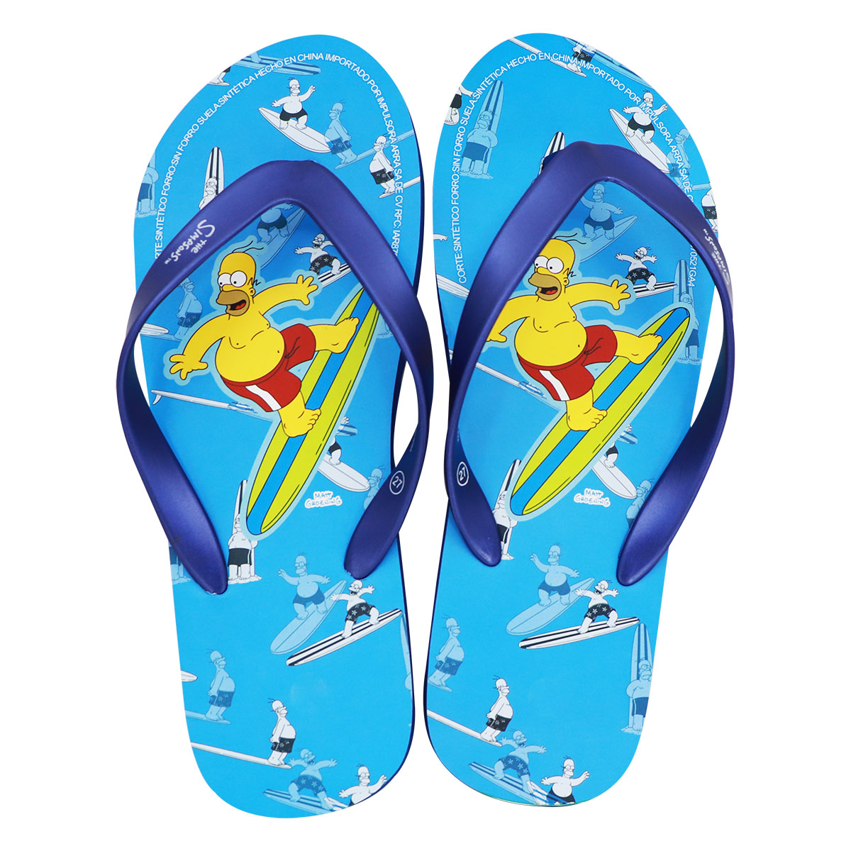 Sandalias Para Hombre Homero Simpson Surf