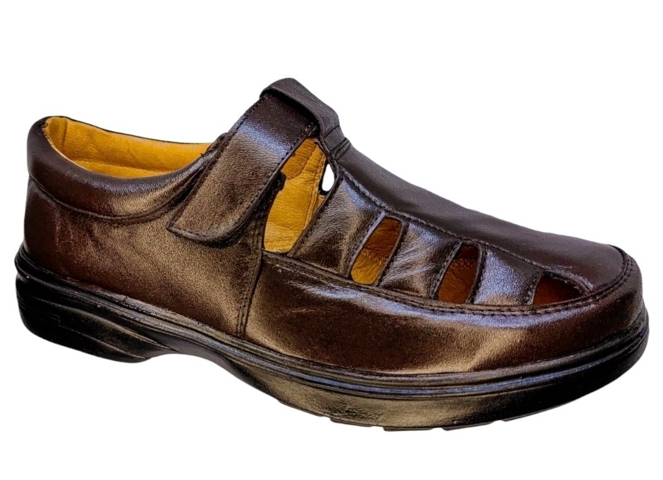 Foto 2 pulgar | Sandalias Enco Footwear color Café para Hombre