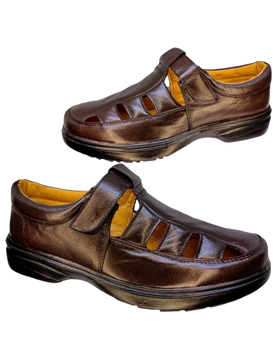 Foto 4 pulgar | Sandalias Enco Footwear color Café para Hombre