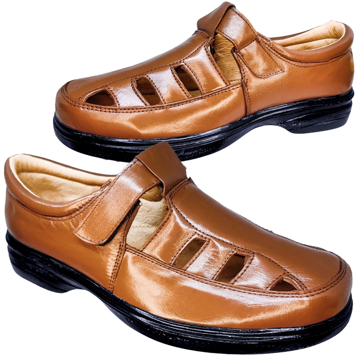 Foto 3 pulgar | Sandalias Enco Footwear color Café para Hombre