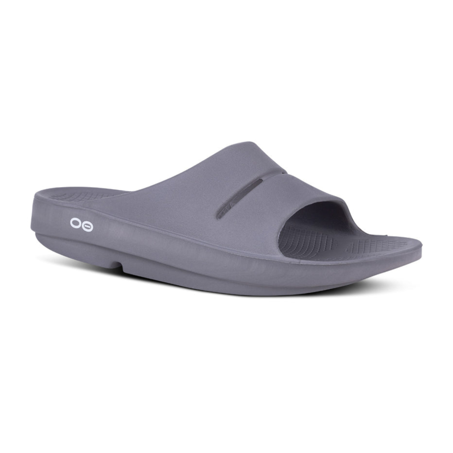 Foto 3 pulgar | Sandalias Oofos Slide Ooahh Grises Unisex
