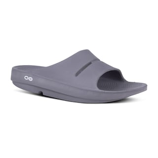 Foto 2 | Sandalias Oofos Slide Ooahh Grises Unisex