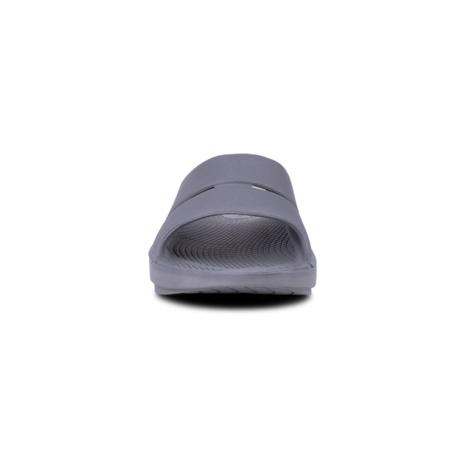 Foto 4 pulgar | Sandalias Oofos Slide Ooahh Grises Unisex