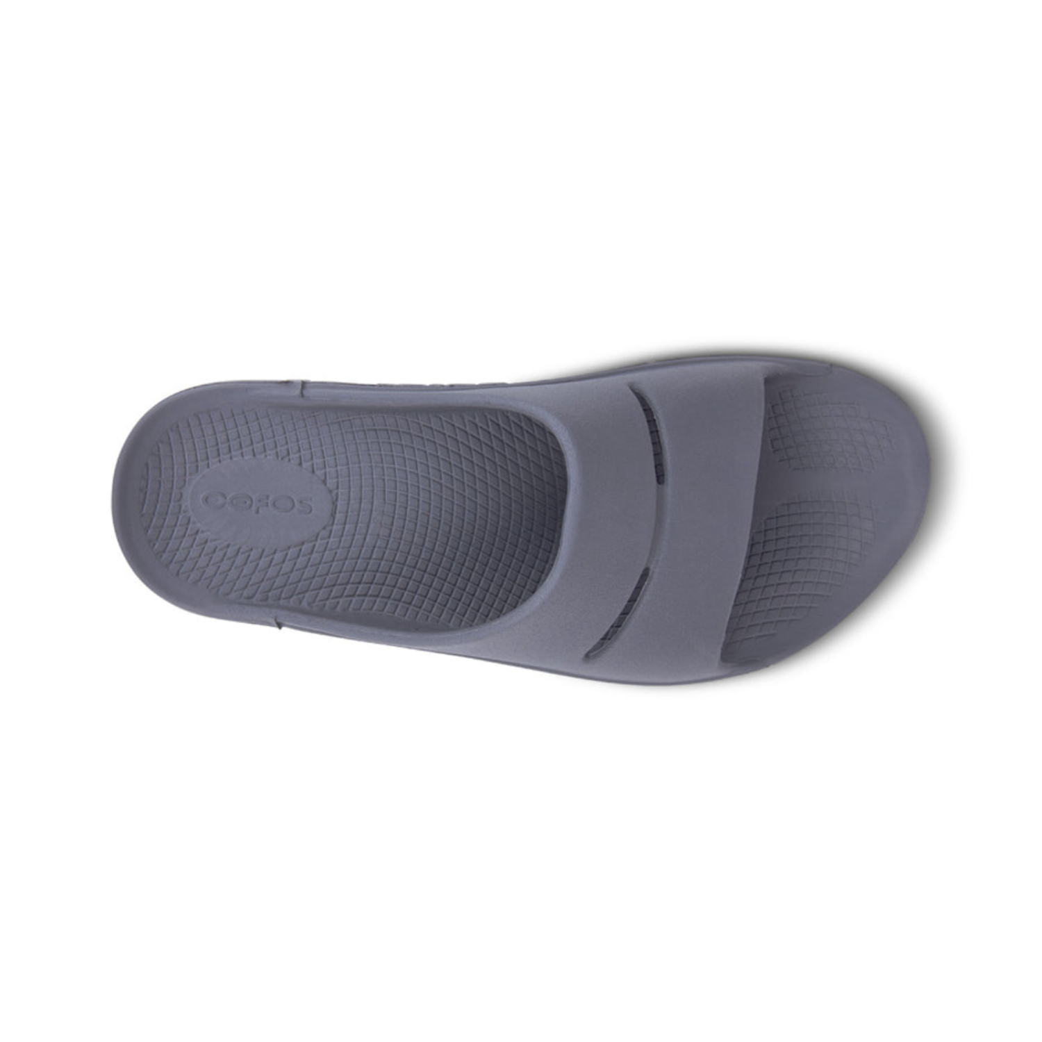 Foto 6 pulgar | Sandalias Oofos Slide Ooahh Grises Unisex
