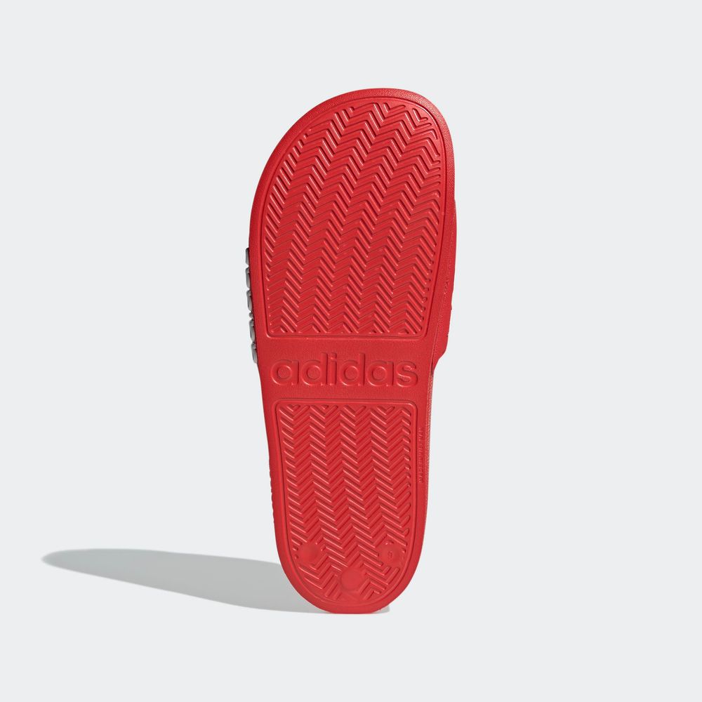 Foto 6 pulgar | Sandalias Adidas Adilette Rojas Unisex