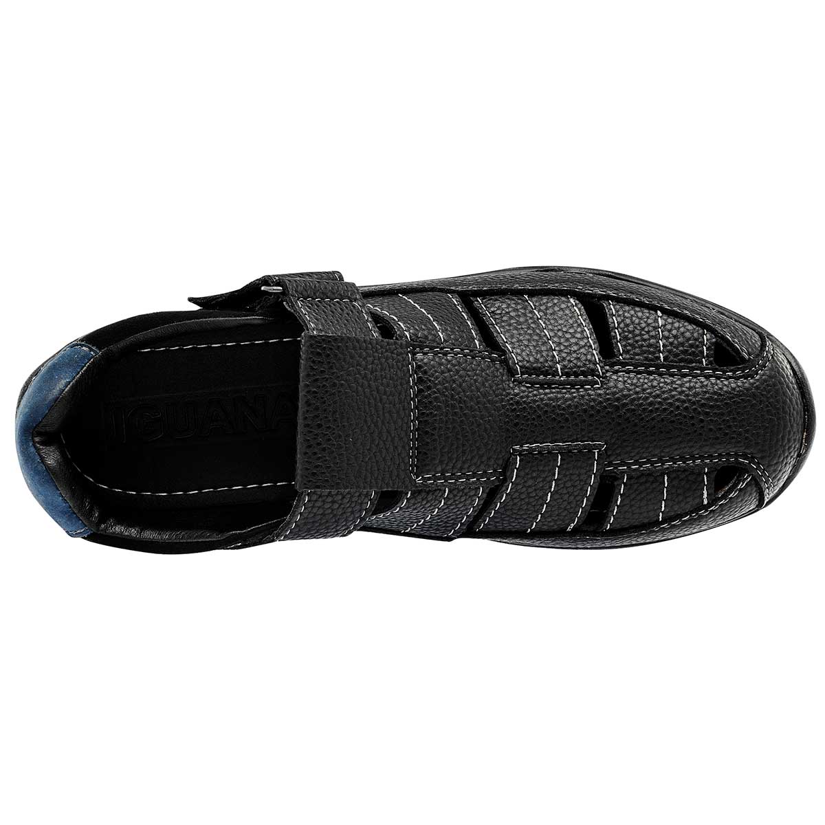 Foto 2 | Sandalias Iguana 94566-1 Negras para Hombre