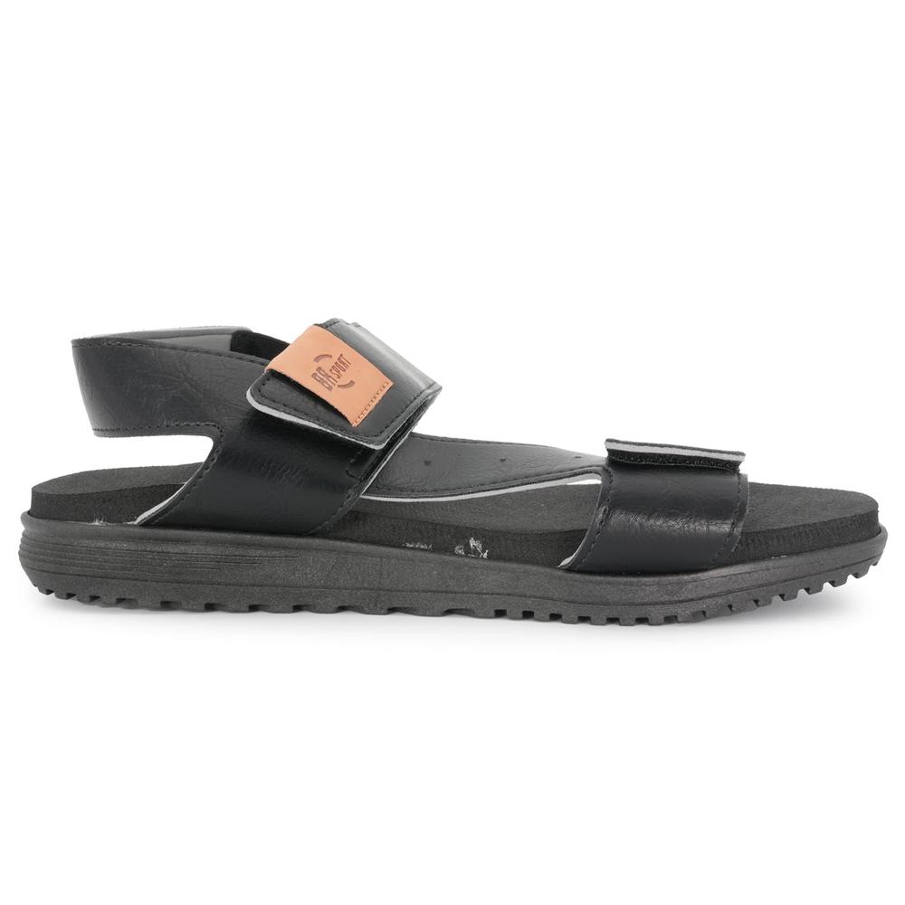 Sandalia Para Hombre Br-sport Cris Velcro Negro