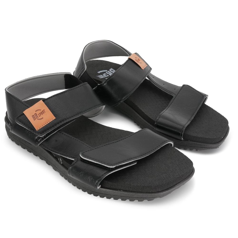 Foto 6 pulgar | Sandalia Para Hombre Br-sport Cris Velcro Negro