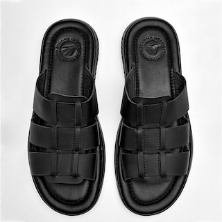 Foto 3 | Sandalias Iguana Negras para Hombre