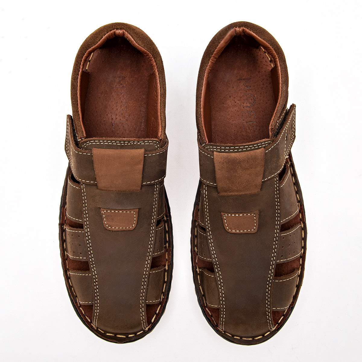 Foto 3 | Sandalias Moel Cafés para Hombre