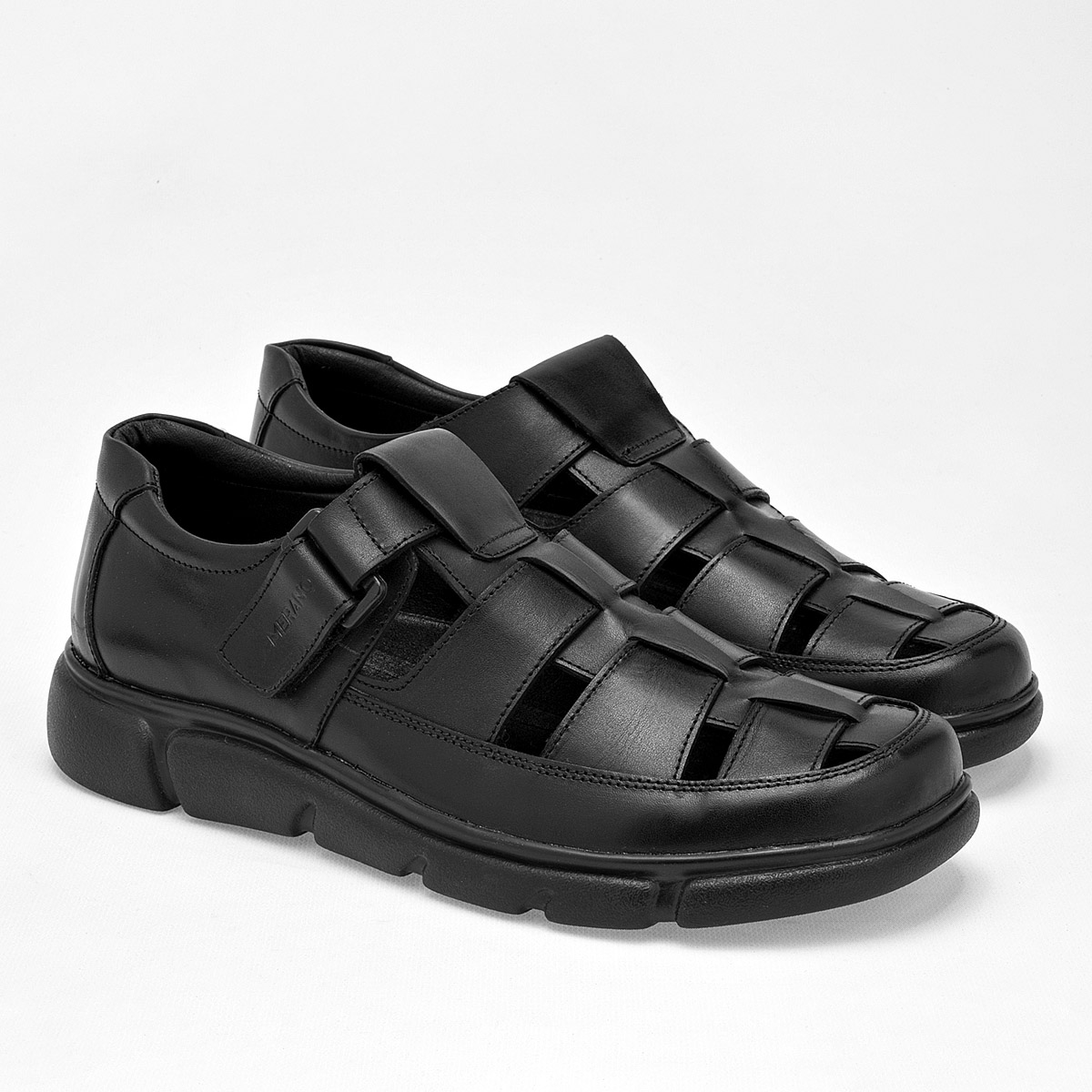 Foto 2 | Sandalias Merano 125409-f Negras para Hombre