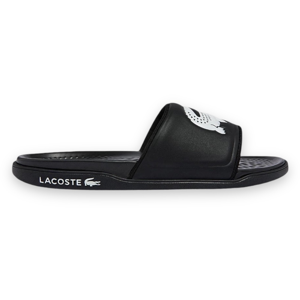 Sandalia Lacoste Negra Croco Dualiste 0922 Negro Con Blanco De Descanso 743cma0020312