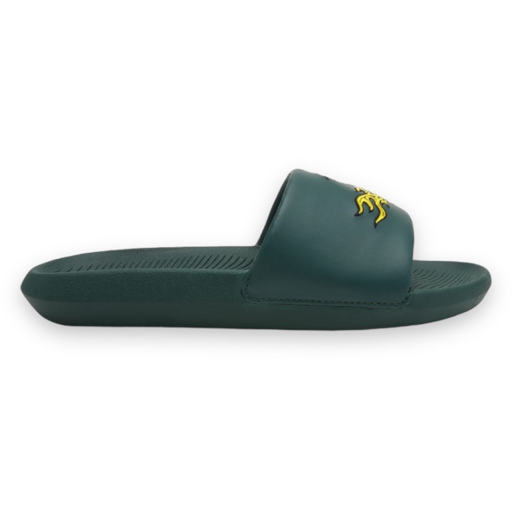 Sandalia Lacoste Croco Slide 222 Cocodrilo Verde Con L Hombre 744cma0011m8