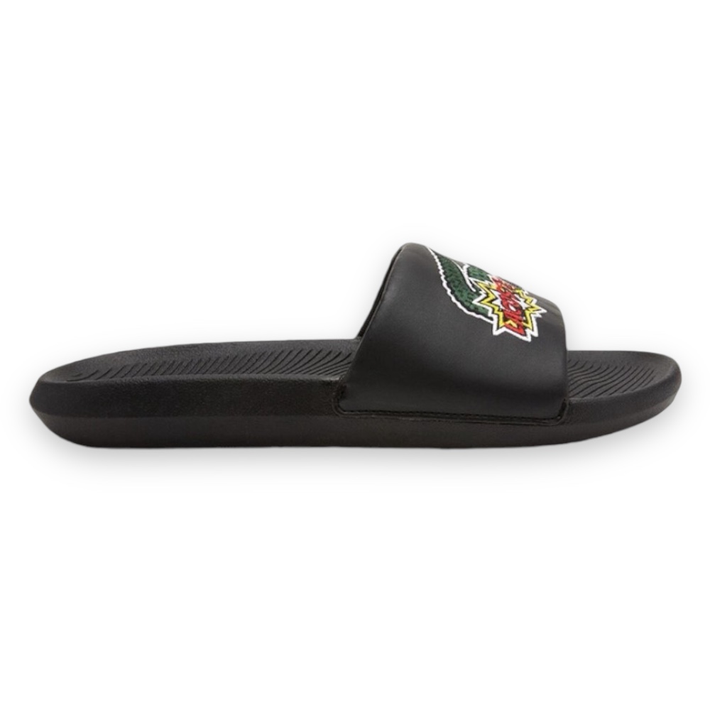 Foto 2 pulgar | Sandalia Lacoste Croco Slide Negro Para Hombre 744cma000302h