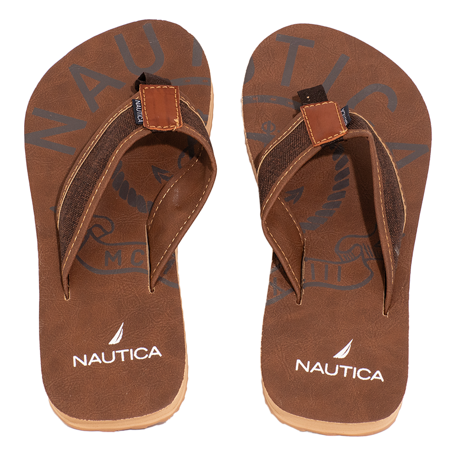 Sandalias Nautica Jal Color Marrón Hombre Modelo Jal Café